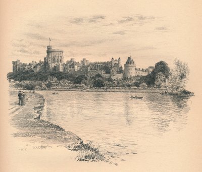 Castello di Windsor dal Fiume da Thomas Robert Way