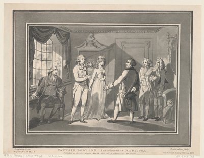 Il capitano Bowling presentato a Narcissa, 12 maggio 1800 da ThomasThomas Rowlandson, Joseph Constantine Stadler Thomas Rowlandson, Joseph Constantine Stadler