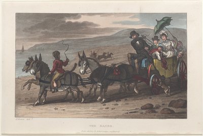 Le sabbie, da Schizzi poetici di Scarborough, 1813 da Thomas Rowlandson, Joseph Constantine Stadler, J. Bluck