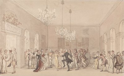 Un ballo a Scarborough da Thomas Rowlandson