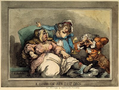 Una ruffiana alle sue ultime gambe, 1792 da Thomas Rowlandson