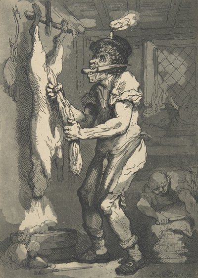 Un macellaio da Thomas Rowlandson