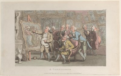 Un intenditore, da Il vicario di Wakefield, maggio 1817 da Thomas Rowlandson