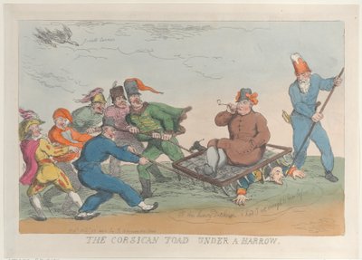 Un rospo corso sotto un erpice da Thomas Rowlandson