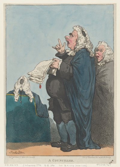 Un Consigliere da Thomas Rowlandson