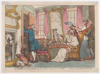 Una coppia di antichi o mia zia e mio zio, 20 novembre 1807 da Thomas Rowlandson