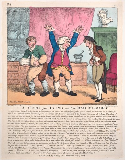 Una Cura per le Bugie e una Cattiva Memoria da Thomas Rowlandson