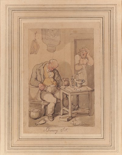 Un ubriacone assonnato da Thomas Rowlandson