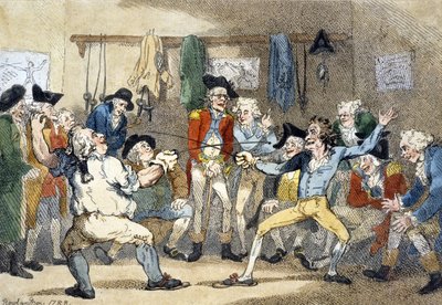 Un incontro di scherma da Thomas Rowlandson