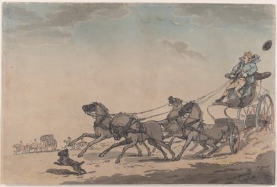 Una quadriglia, o La carrozza in fuga da Thomas Rowlandson
