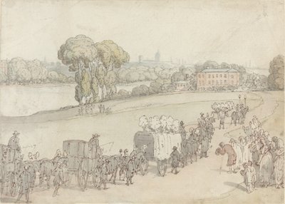 Un corteo funebre da Thomas Rowlandson