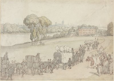 Un corteo funebre da Thomas Rowlandson