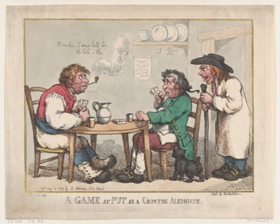 Una partita a Put in una locanda di campagna da Thomas Rowlandson