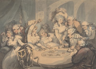 Un tavolo da gioco a Devonshire House, 1791 da Thomas Rowlandson
