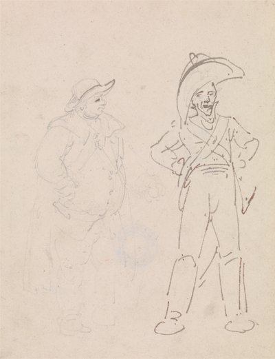 Un gendarme e un altro uomo da Thomas Rowlandson