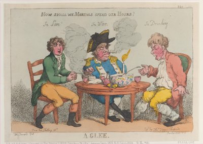 Un Glee, 1 marzo 1808 da Thomas Rowlandson