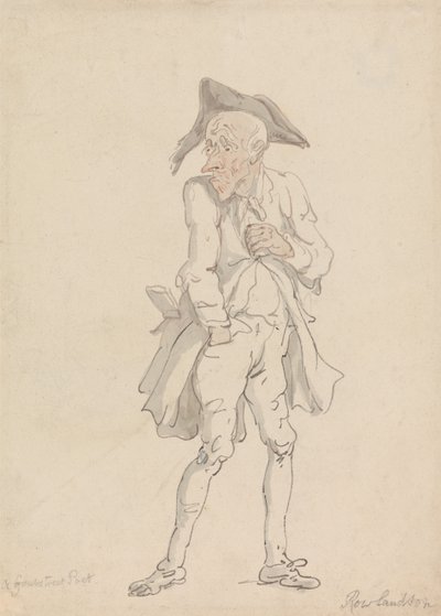 Un poeta di Grub Street da Thomas Rowlandson