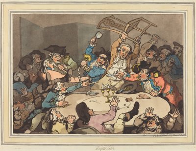Una Rissa a un Tavolo da Gioco da Thomas Rowlandson
