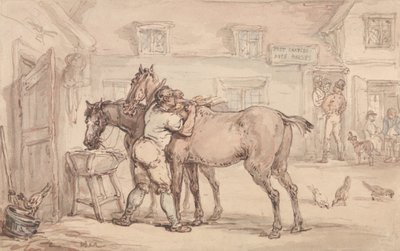 Una scuderia da Thomas Rowlandson