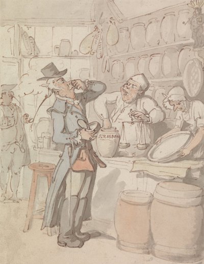 Un uomo che compra tabacco da fiuto da Thomas Rowlandson
