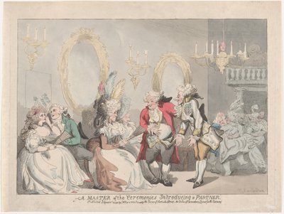 Un Maestro di Cerimonie che Introduce un Partner da Thomas Rowlandson