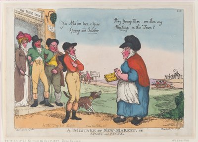 Un errore a New Market, o Sport e Pietà da Thomas Rowlandson