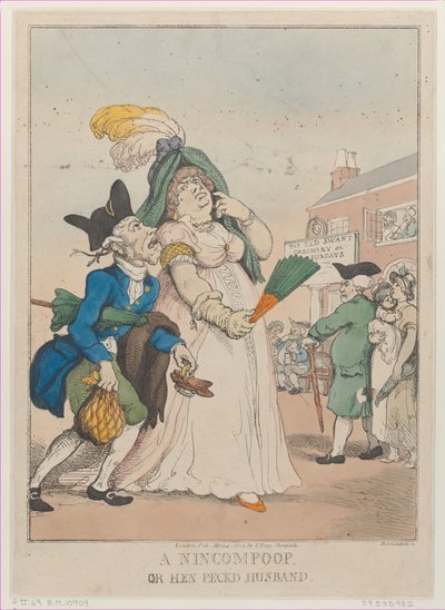 Un imbecille, o marito sottomesso, 24 aprile 1807 da Thomas Rowlandson