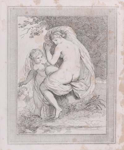 Una ninfa che si asciuga da Thomas Rowlandson