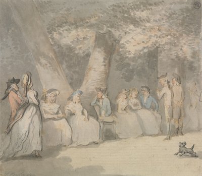 Una scena al parco da Thomas Rowlandson
