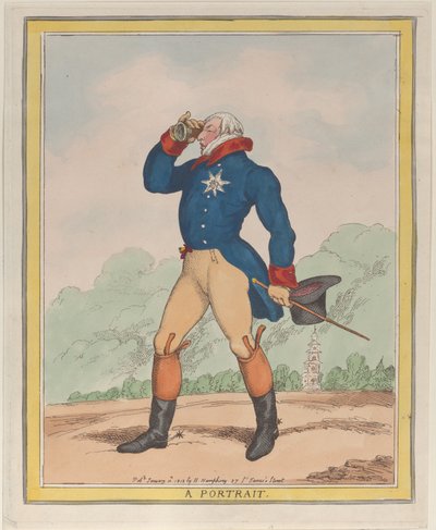 Ritratto del Duca di Cumberland, 10 gennaio 1812 da Thomas Rowlandson