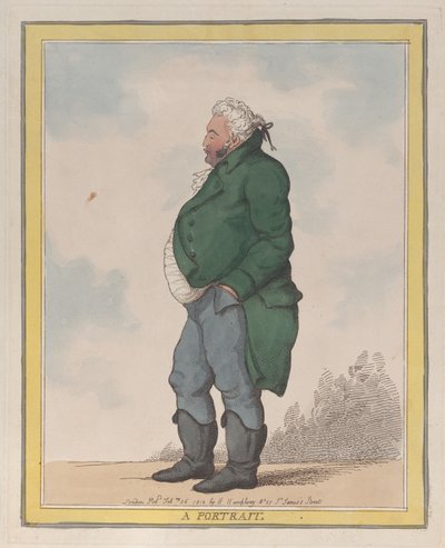 Ritratto di George, 3° conte di Pomfret da Thomas Rowlandson