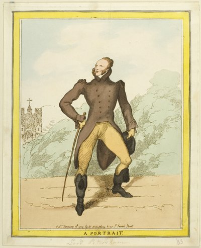 Un ritratto: Lord Petersham da Thomas Rowlandson