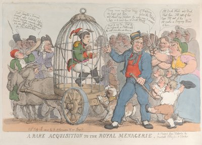Una rara acquisizione alla Menagerie Reale, 28 luglio 1815 da Thomas Rowlandson
