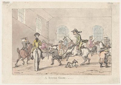Una casa di equitazione da Thomas Rowlandson
