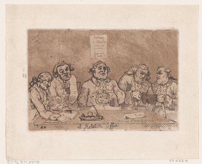Un ufficio di rotazione, 8 giugno 1774 da Thomas Rowlandson
