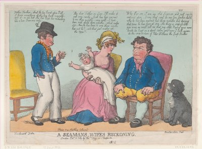 Il conto della moglie di un marinaio, 15 luglio 1812 da Thomas Rowlandson