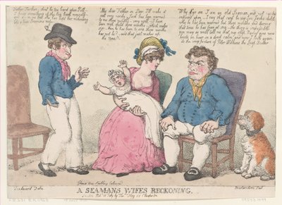 Il conto della moglie di un marinaio, 15 luglio 1812 da Thomas Rowlandson
