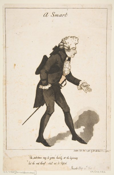 Un intelligente, 1 dicembre 1790 da Thomas Rowlandson