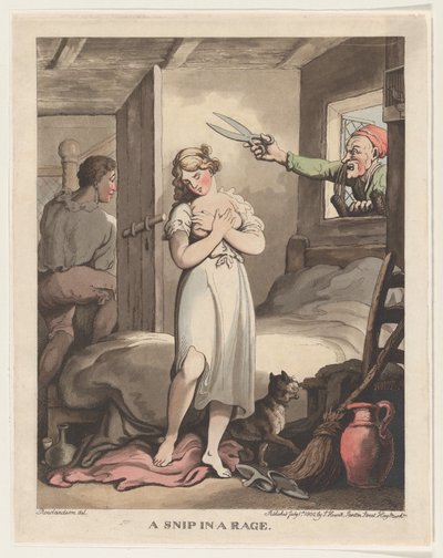 Un sarto in collera, 1 luglio 1802 da Thomas Rowlandson