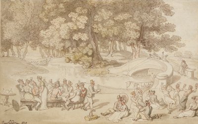 Una vacanza sociale, 1820 da Thomas Rowlandson