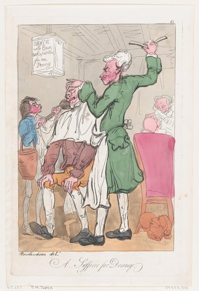 Un Sofferente per la Decenza da Thomas Rowlandson