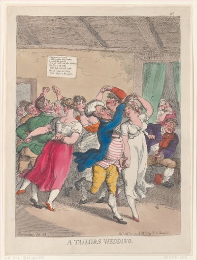 Il matrimonio di un sarto da Thomas Rowlandson