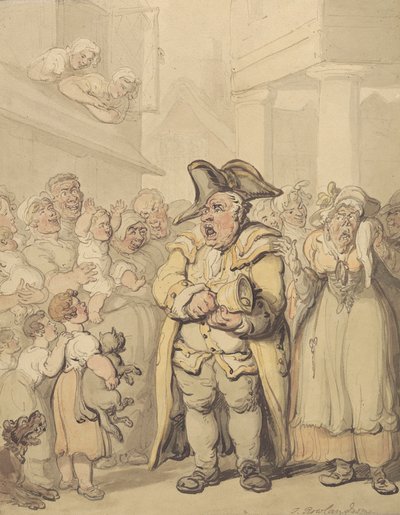 Un banditore da Thomas Rowlandson