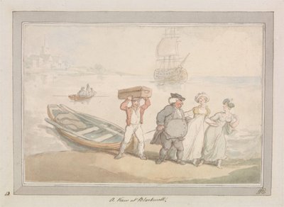 Una vista su Blackwall da Thomas Rowlandson