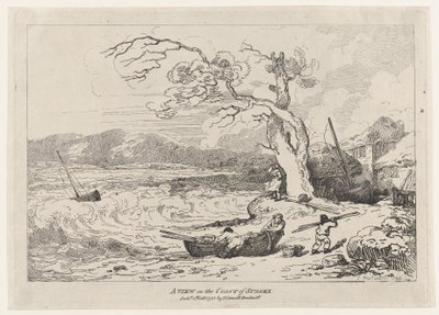 Vista sulla costa del Sussex, 1 ottobre 1785 da Thomas Rowlandson