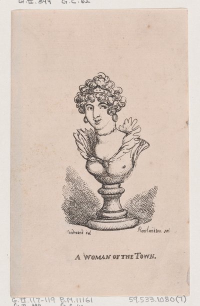 Una donna della città, aprile 1808 da Thomas Rowlandson