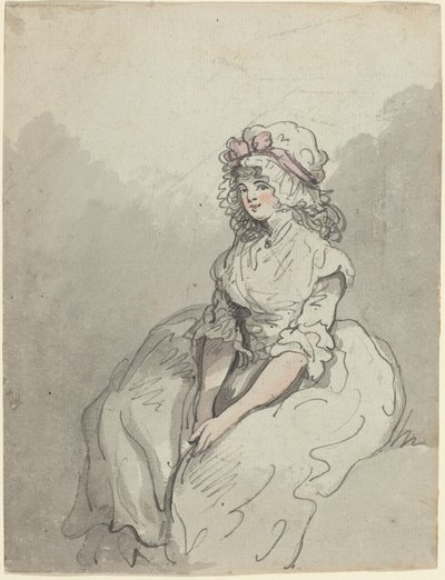 Una giovane bellezza inglese da Thomas Rowlandson