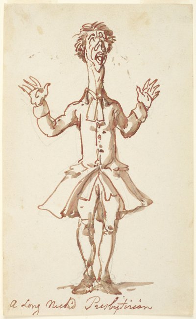 Un presbiteriano dal collo lungo da Thomas Rowlandson