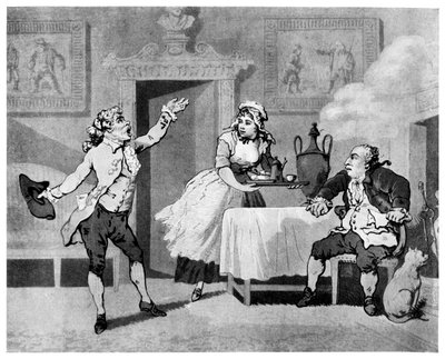 Attore che recita a un direttore, fine XVIII secolo da Thomas Rowlandson