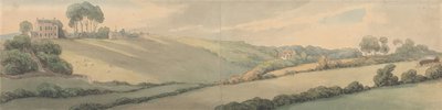 Le villette dell’ammiraglio Christian e del signor Lyson, Cowes da Thomas Rowlandson